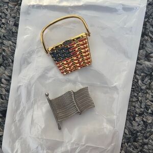 Vintage/ Retired Longaberger Gold and Silver Pins/Brooches